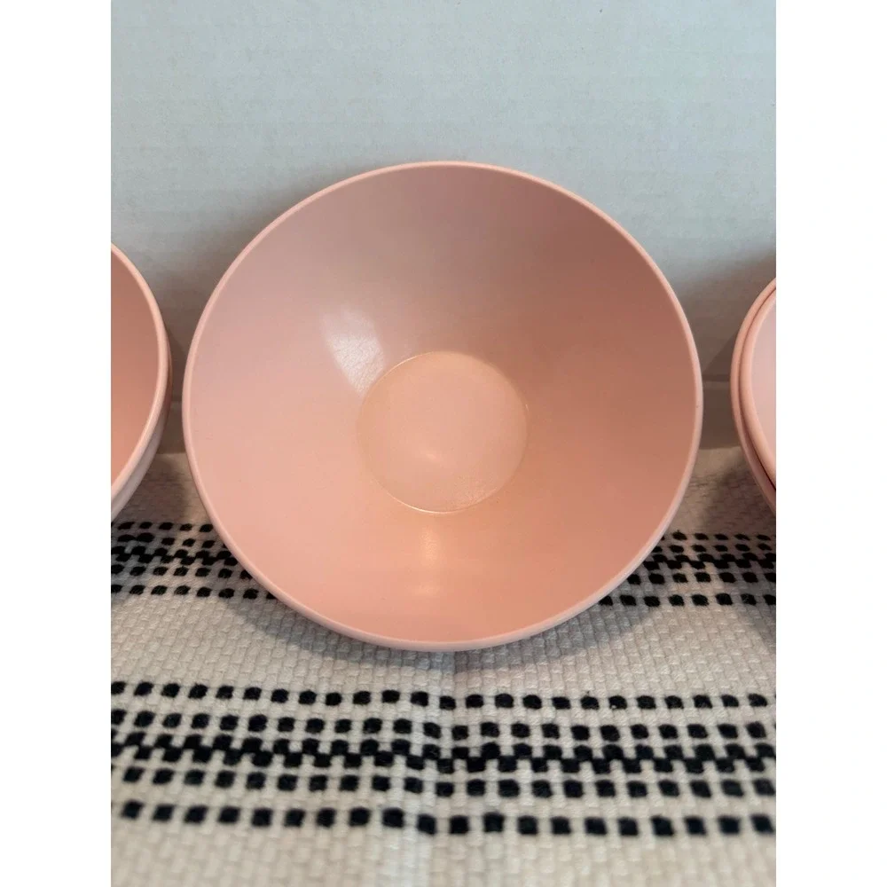 Vintage Pink Mallo-Belle Melmac 413 Bowls Set of 5 Mallory Mid Century MCM